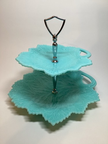 Vintage fenton aqua blue milk - vintage,